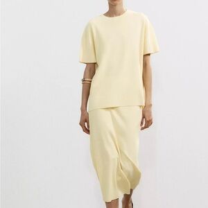 Zara Butter yellow Two-Piece Set